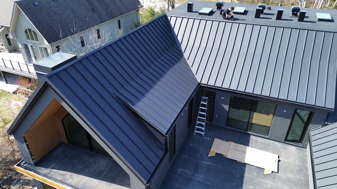 Custom metal roof by VAH Construction