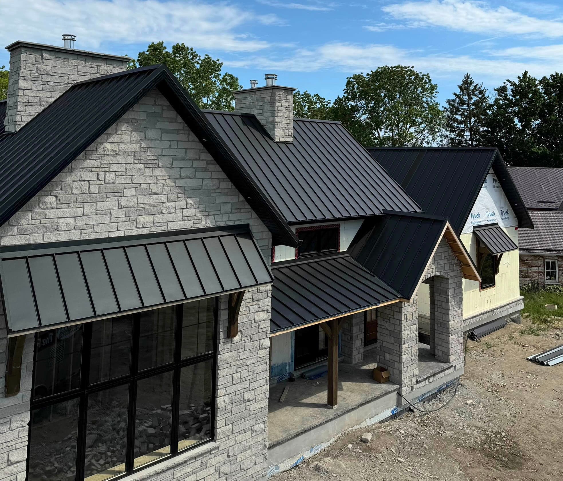 Standing seam metal roof — VAH Construction project