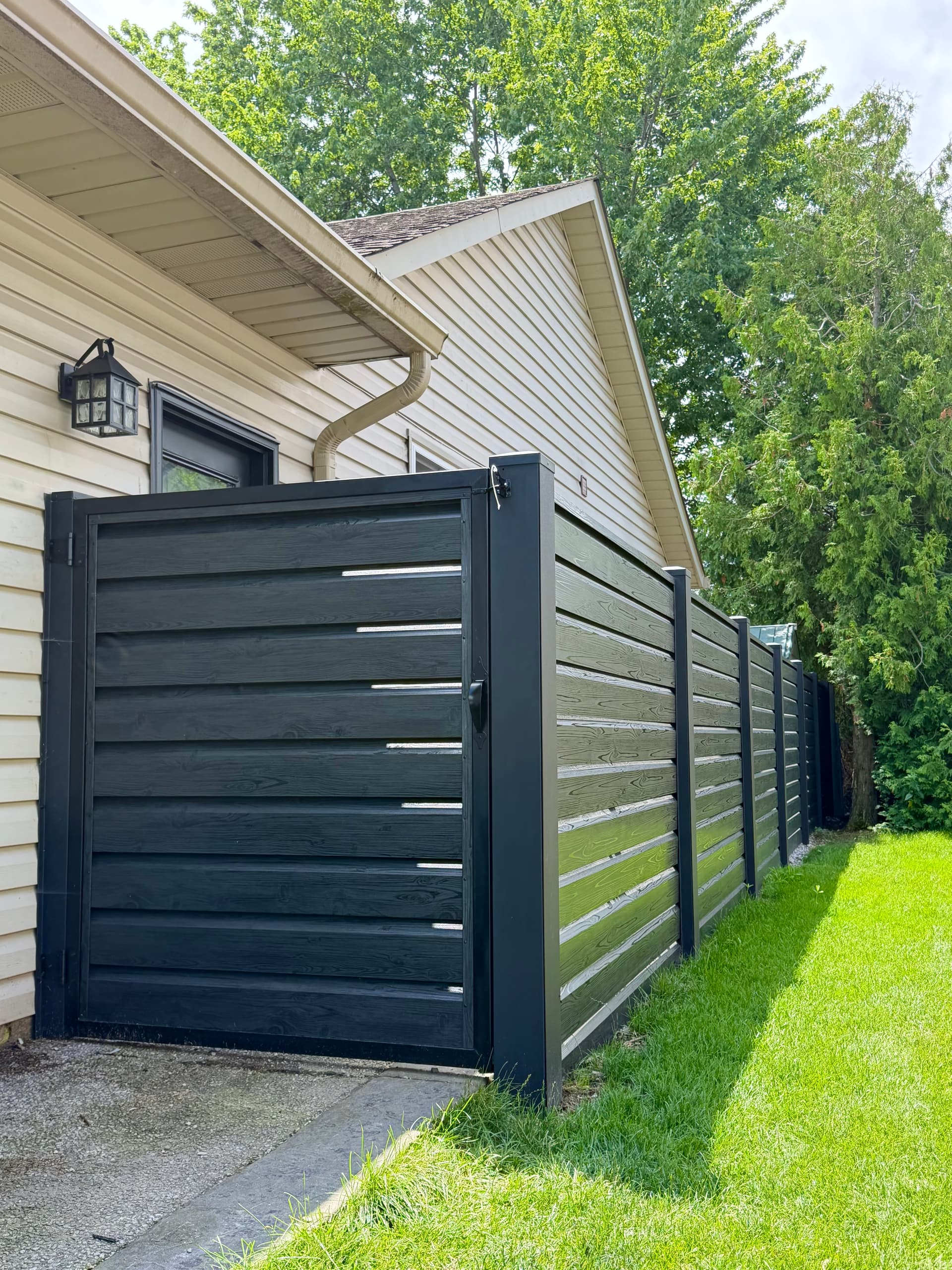 Custom metal fence by VAH Construction
