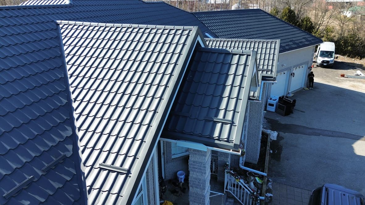 Premium metal tile roof