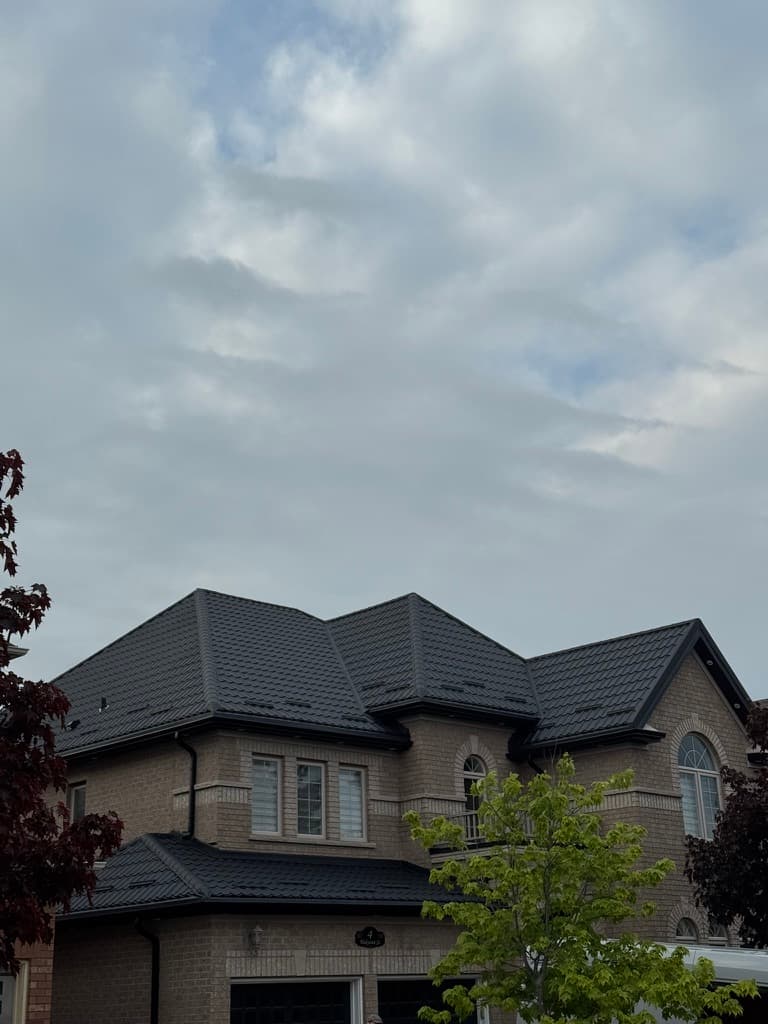 Metal tile residential roof