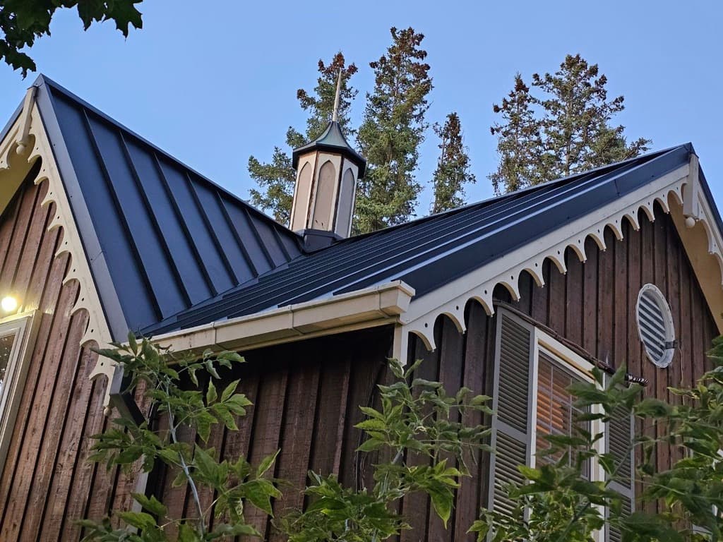 Suburban executive home standing seam roof