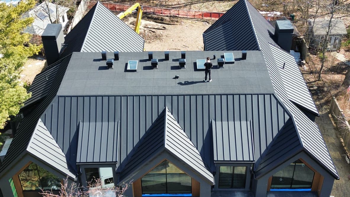 Standing seam metal roof