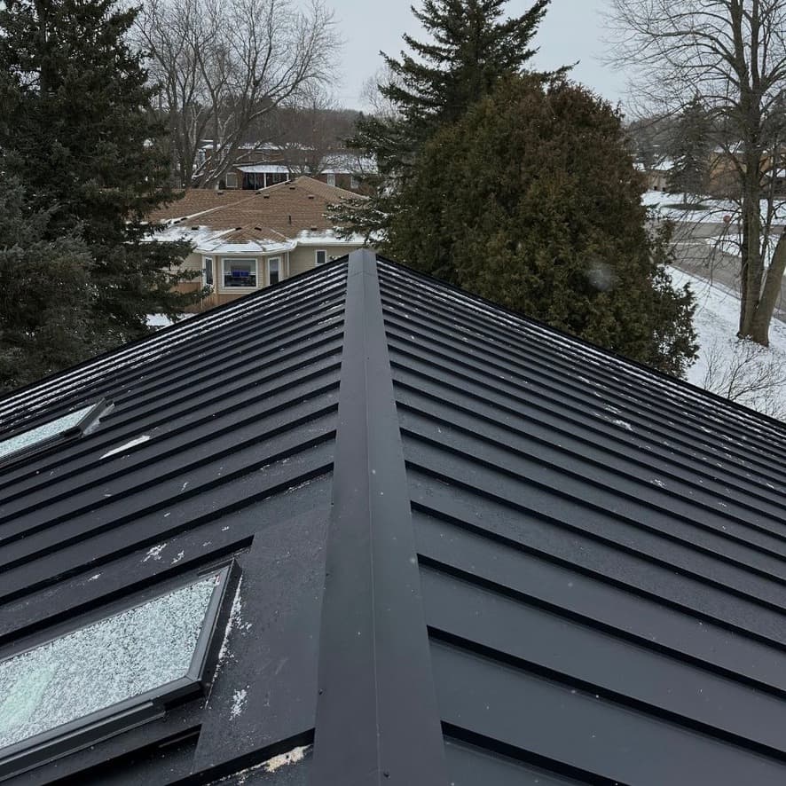 Executive estate standing seam roof