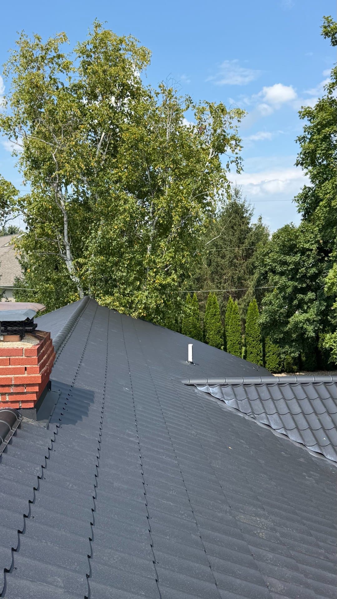 Metal Tiles - Cross Gable roof — VAH Construction